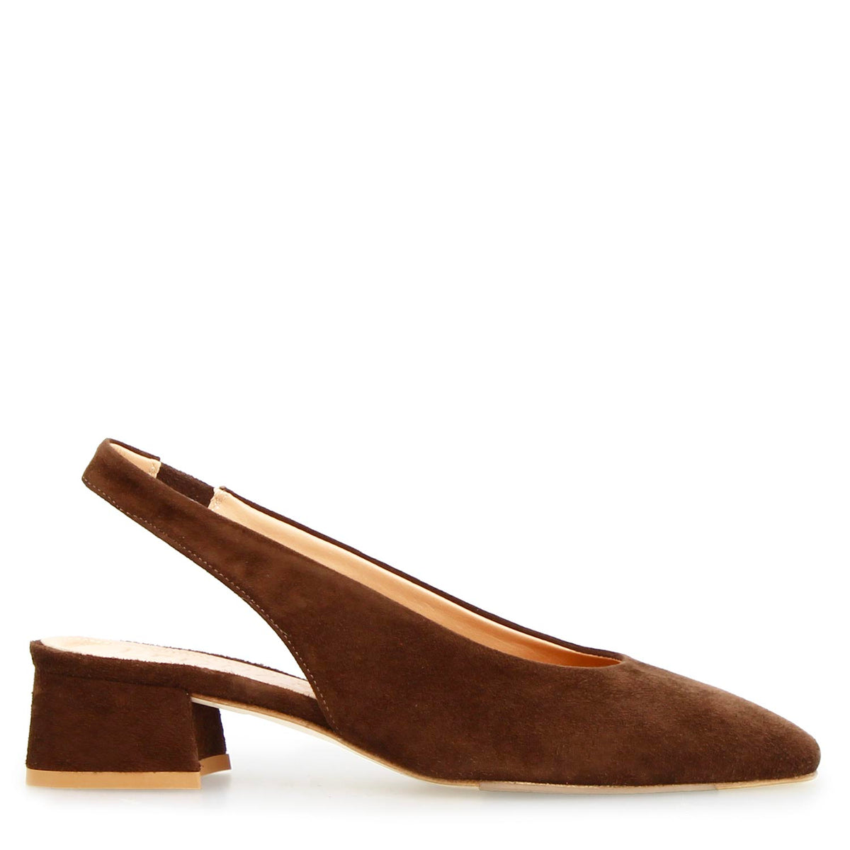 Sandalo da donna Gemma in camoscio marrone scuro - LeonardoShoes