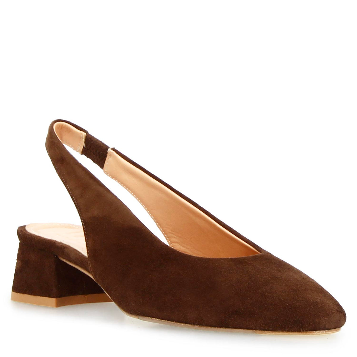 Sandalo da donna Gemma in camoscio marrone scuro - LeonardoShoes