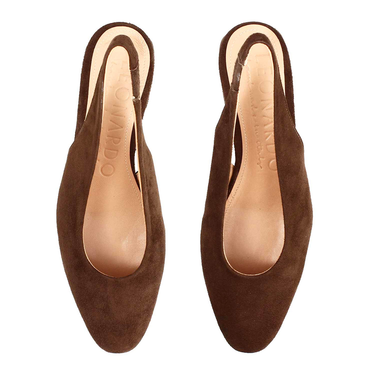 Sandalo da donna Gemma in camoscio marrone scuro - LeonardoShoes