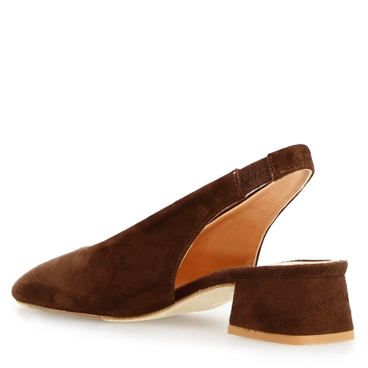 Sandalo da donna Gemma in camoscio marrone scuro - LeonardoShoes