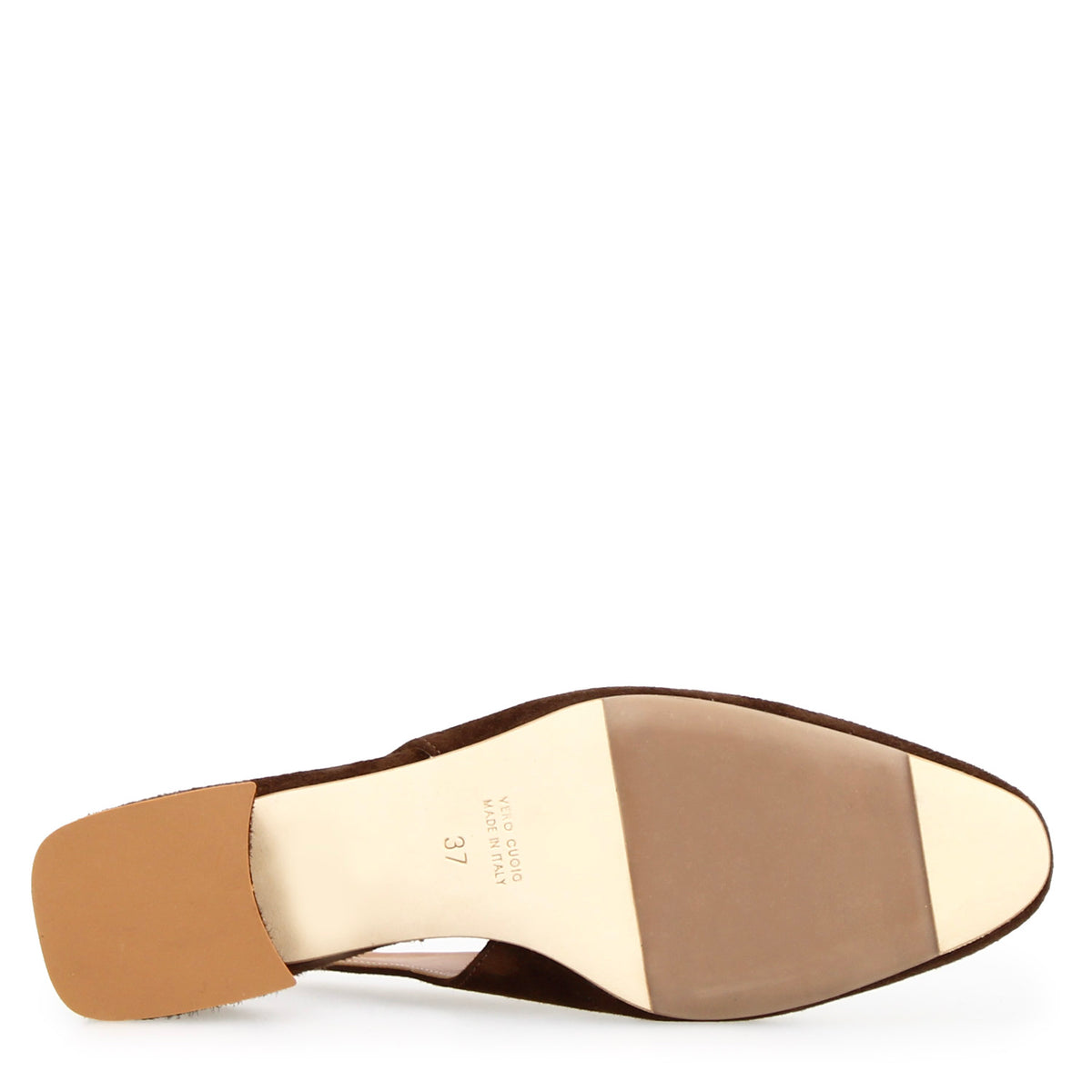 Sandalo da donna Gemma in camoscio marrone scuro - LeonardoShoes