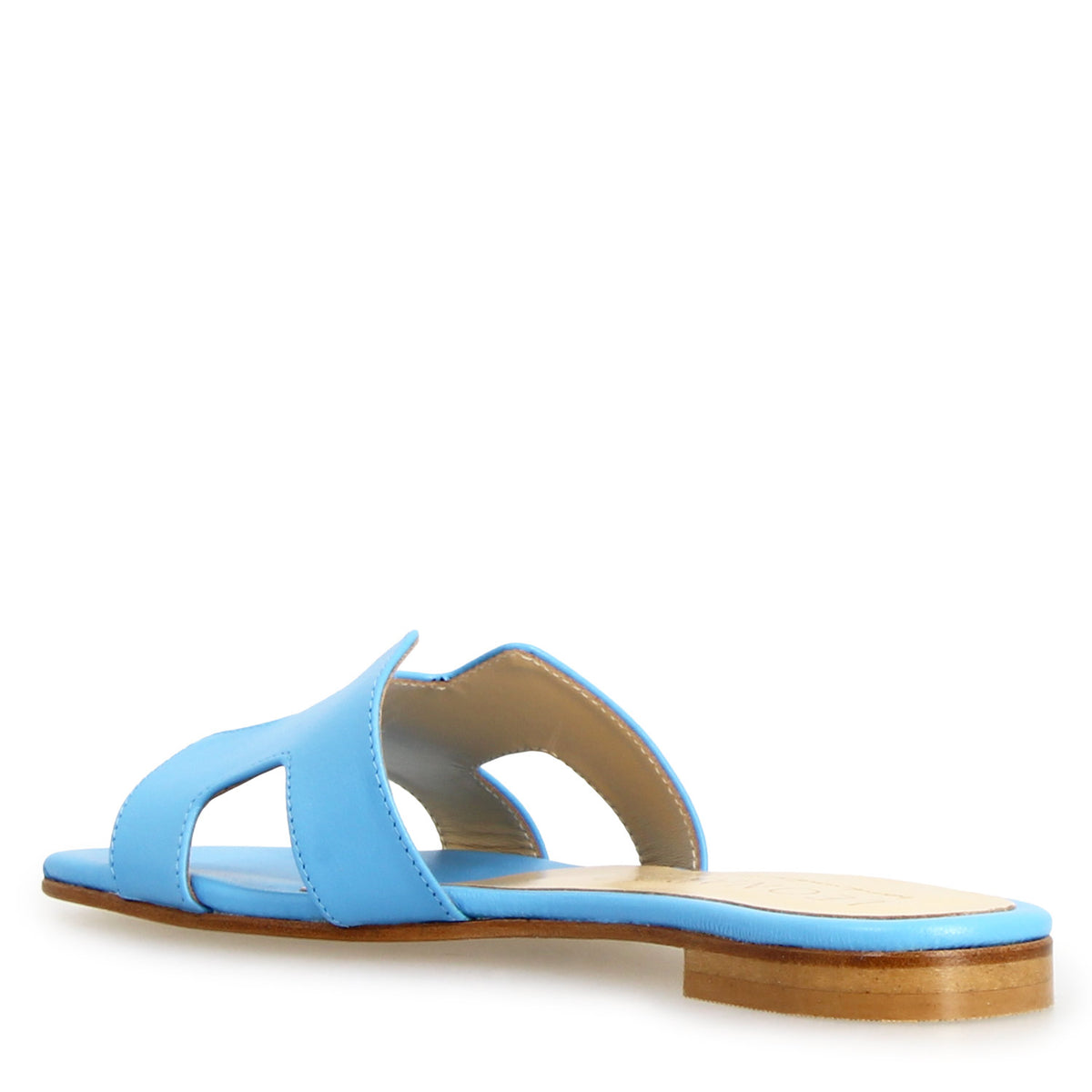 Sandalo da donna Harmony in pelle nappa celeste - LeonardoShoes