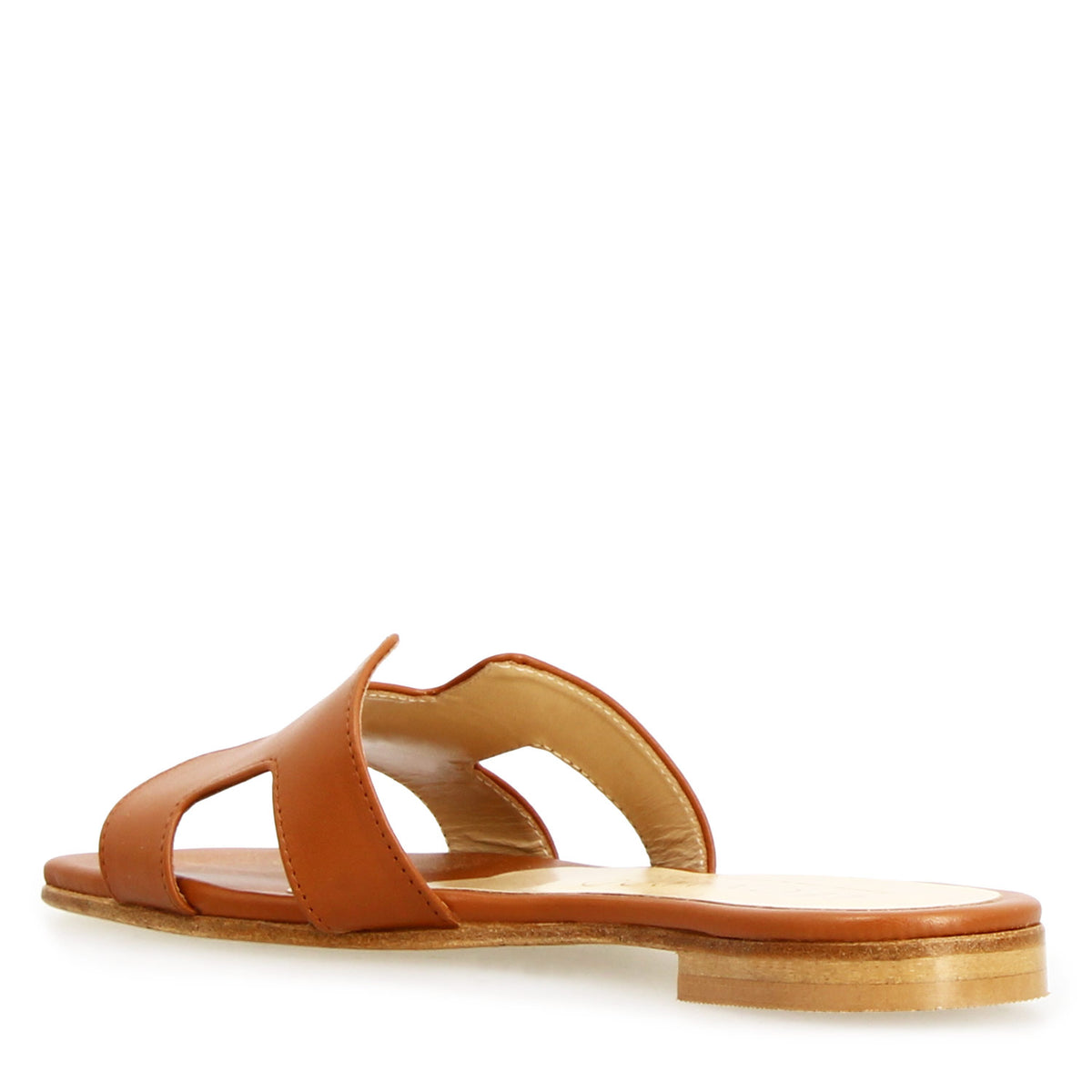 Sandalo da donna Harmony in pelle nappa marrone - LeonardoShoes