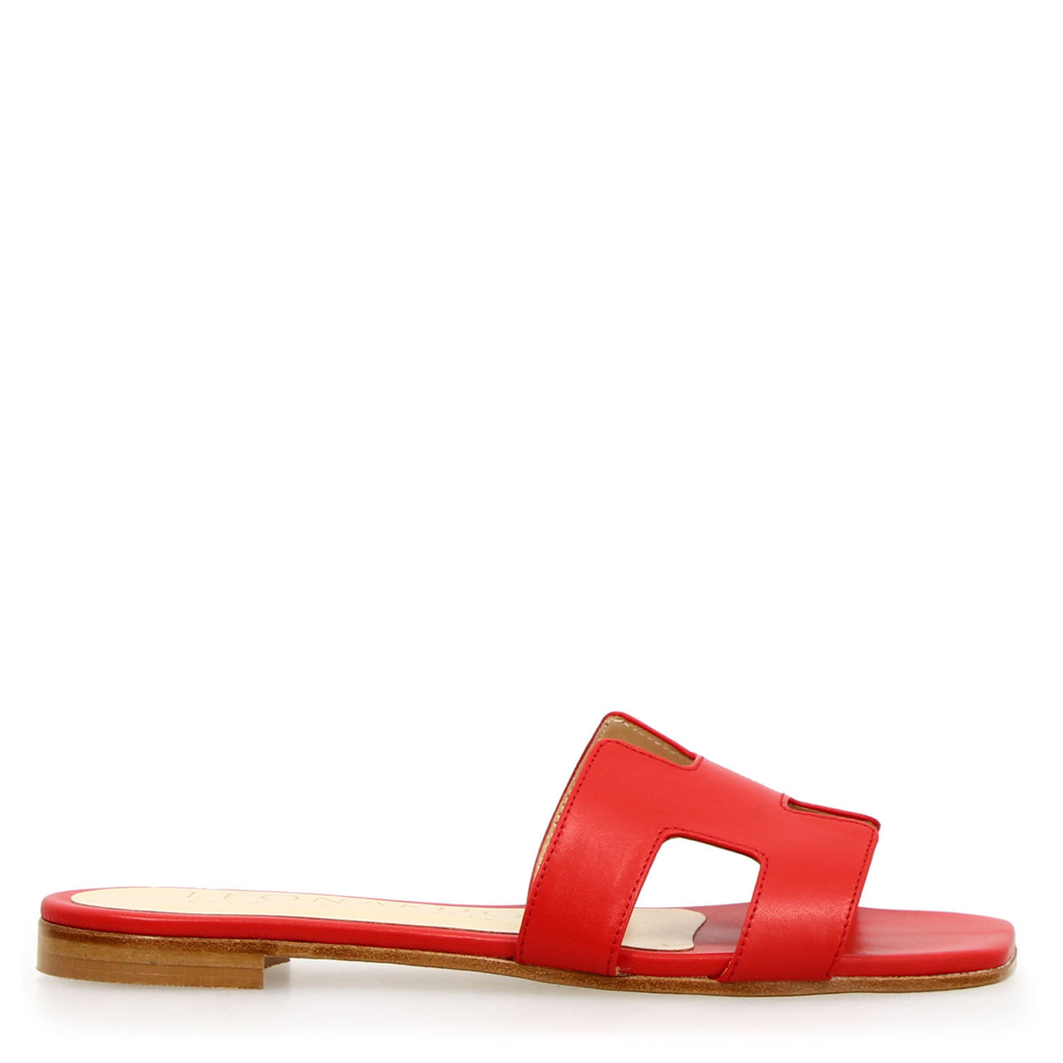 Sandalo da donna Harmony in pelle nappa rosso