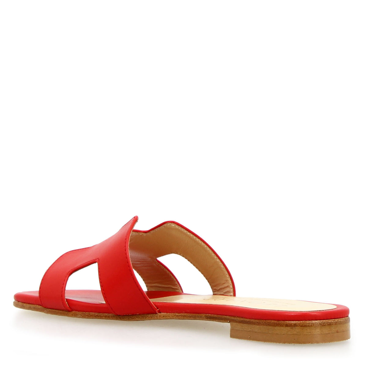 Sandalo da donna Harmony in pelle nappa rosso