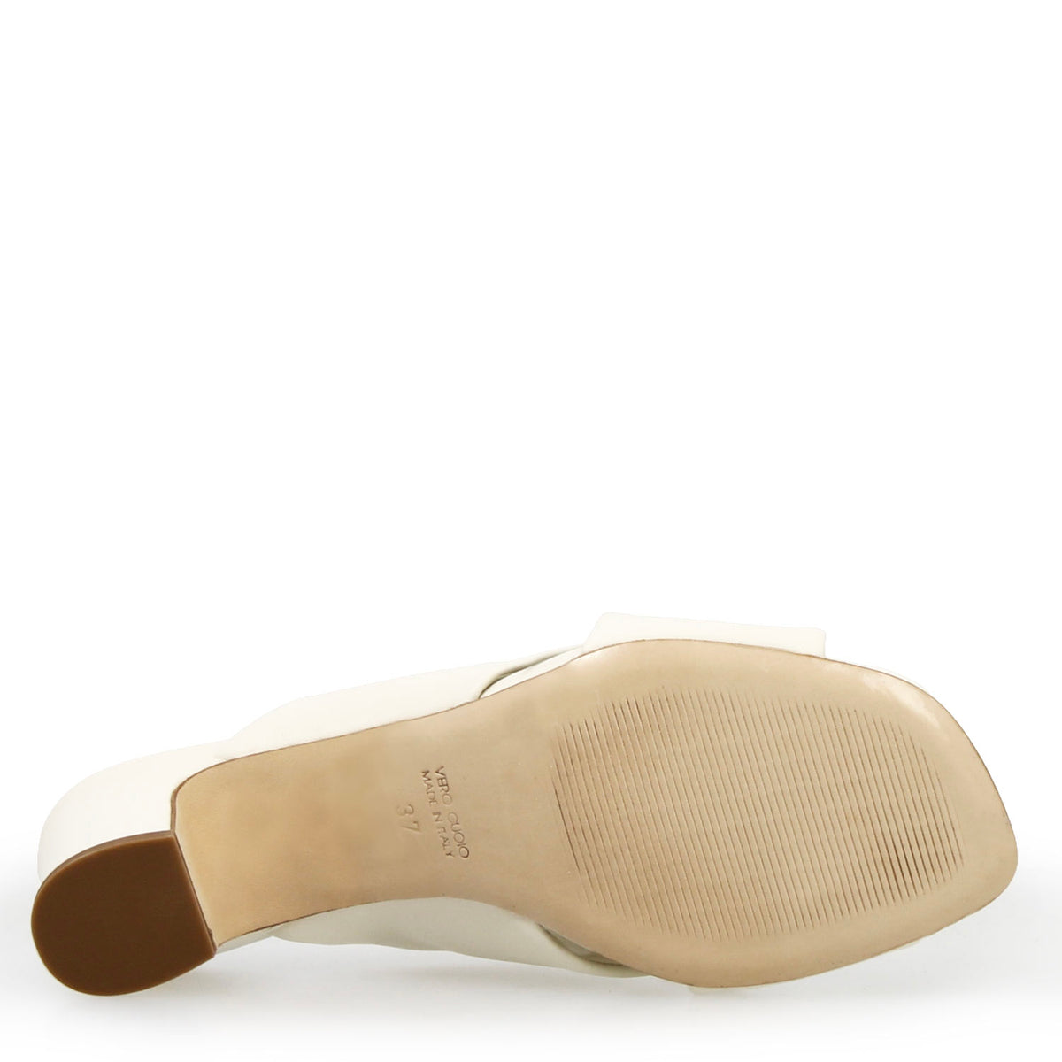 Sandalo mules da donna Antiochia in pelle bianca - LeonardoShoes