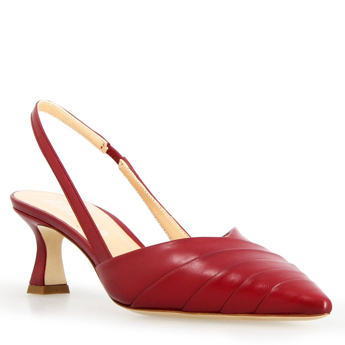 Sandalo slingback da donna Apollina in pelle rossa - LeonardoShoes