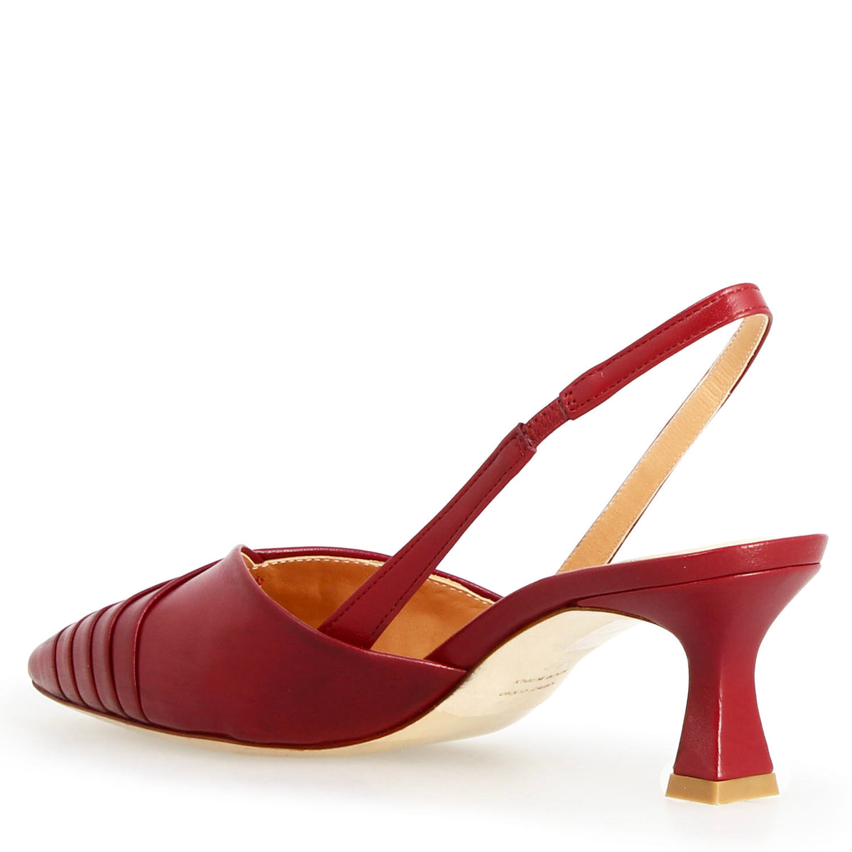 Sandalo slingback da donna Apollina in pelle rossa - LeonardoShoes