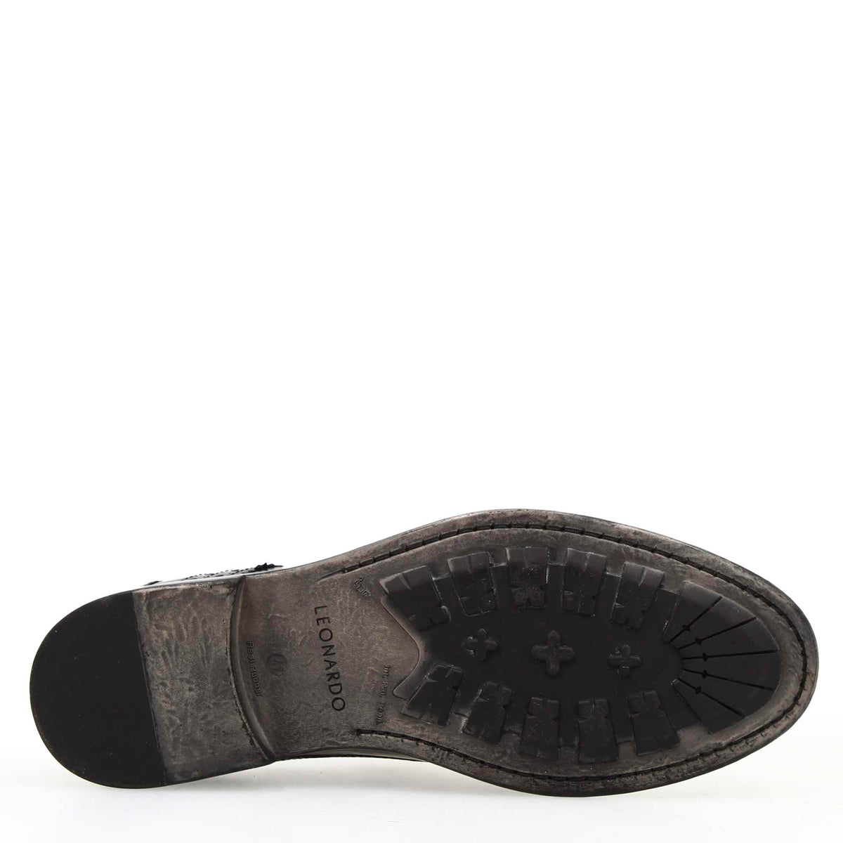 Scarpa Derby brogue moderna colore nero da uomo - LeonardoShoes