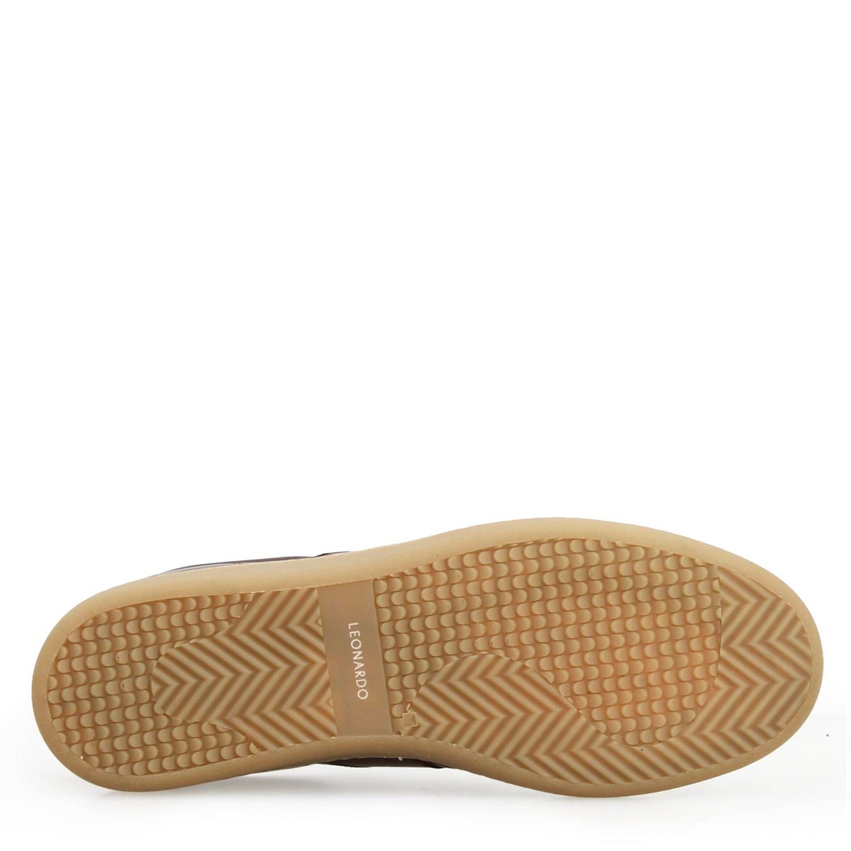 Sneaker Bizantino da uomo in pelle marrone scuro - LeonardoShoes