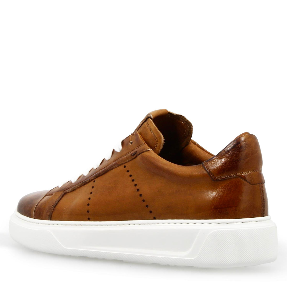 Sneaker Florentino da uomo in pelle marrone