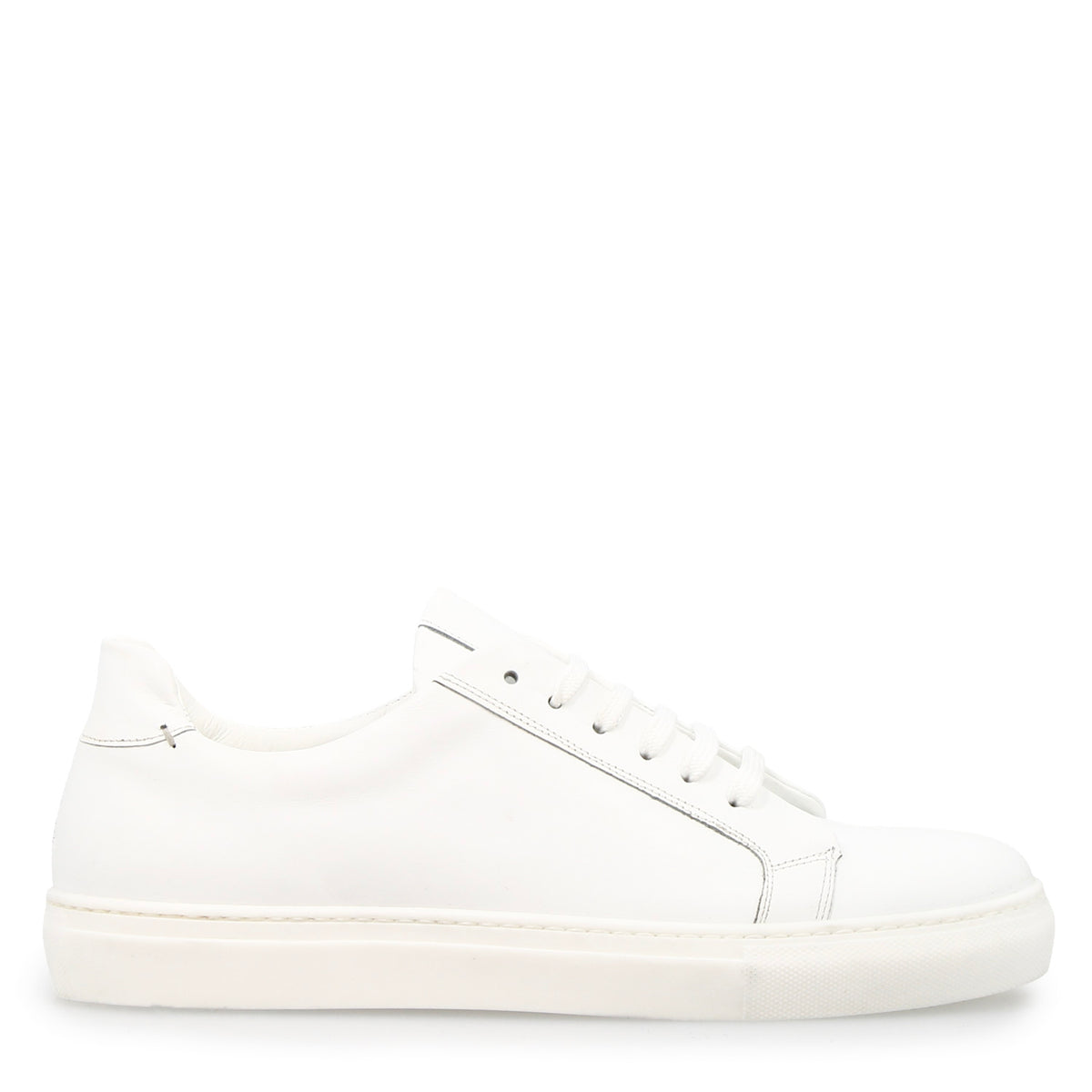 Sneaker artigianale Oreste da uomo in pelle bianca - LeonardoShoes