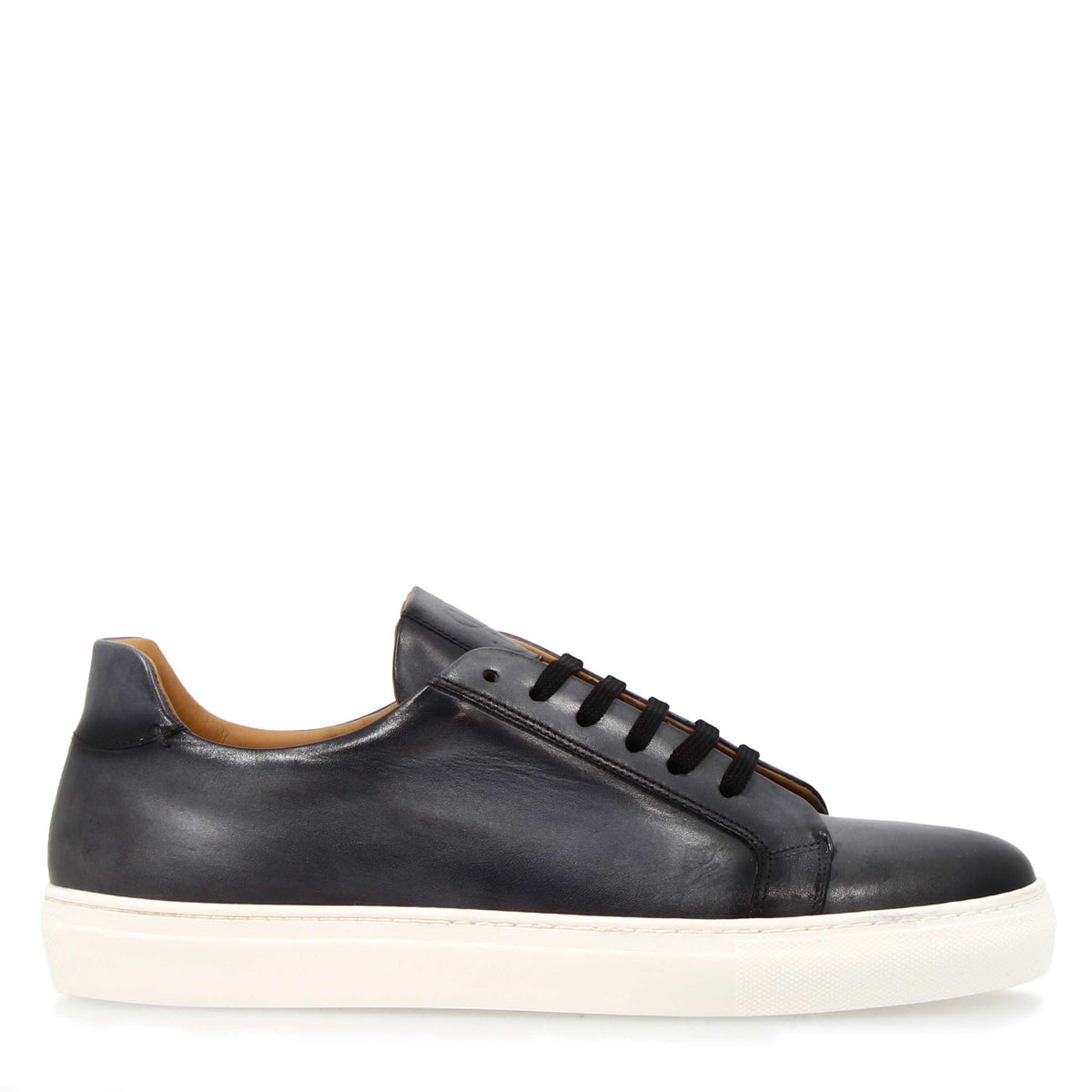 Sneaker artigianale Oreste da uomo in pelle grigio - LeonardoShoes