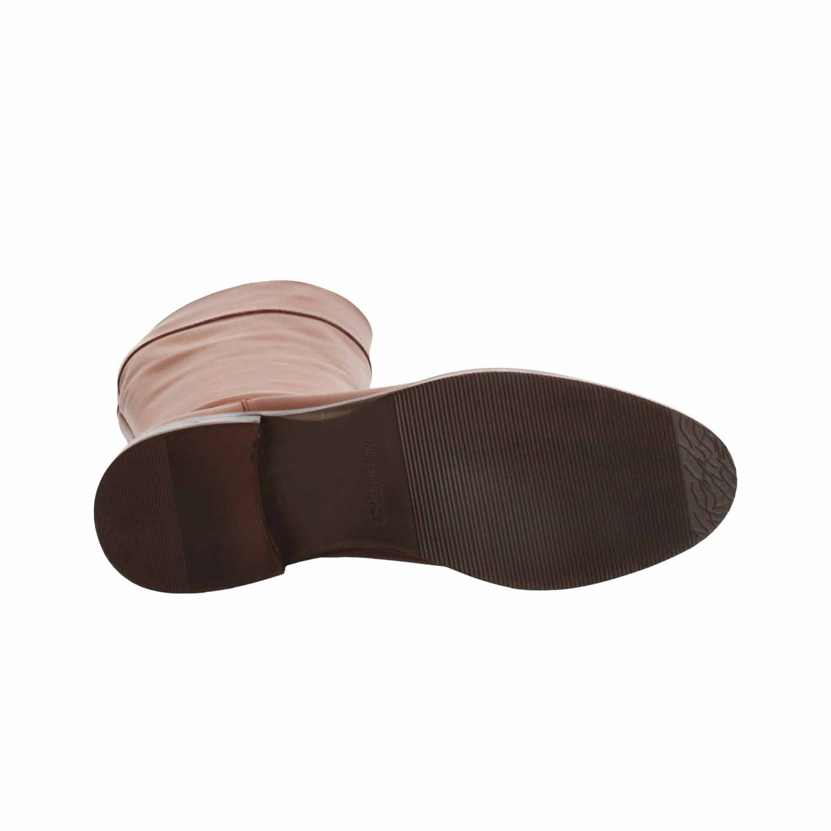 Stivale artigianale al ginocchio da donna in pelle marrone - LeonardoShoes