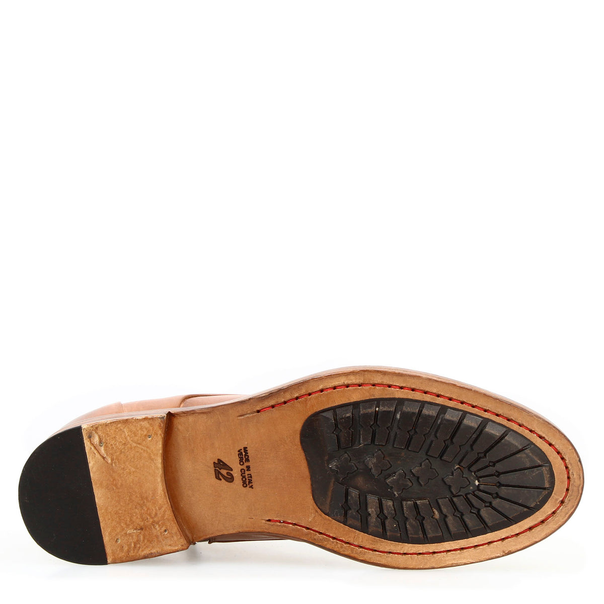 Stivaletto anfibio medio diver da uomo in pelle lavata colore marrone - LeonardoShoes