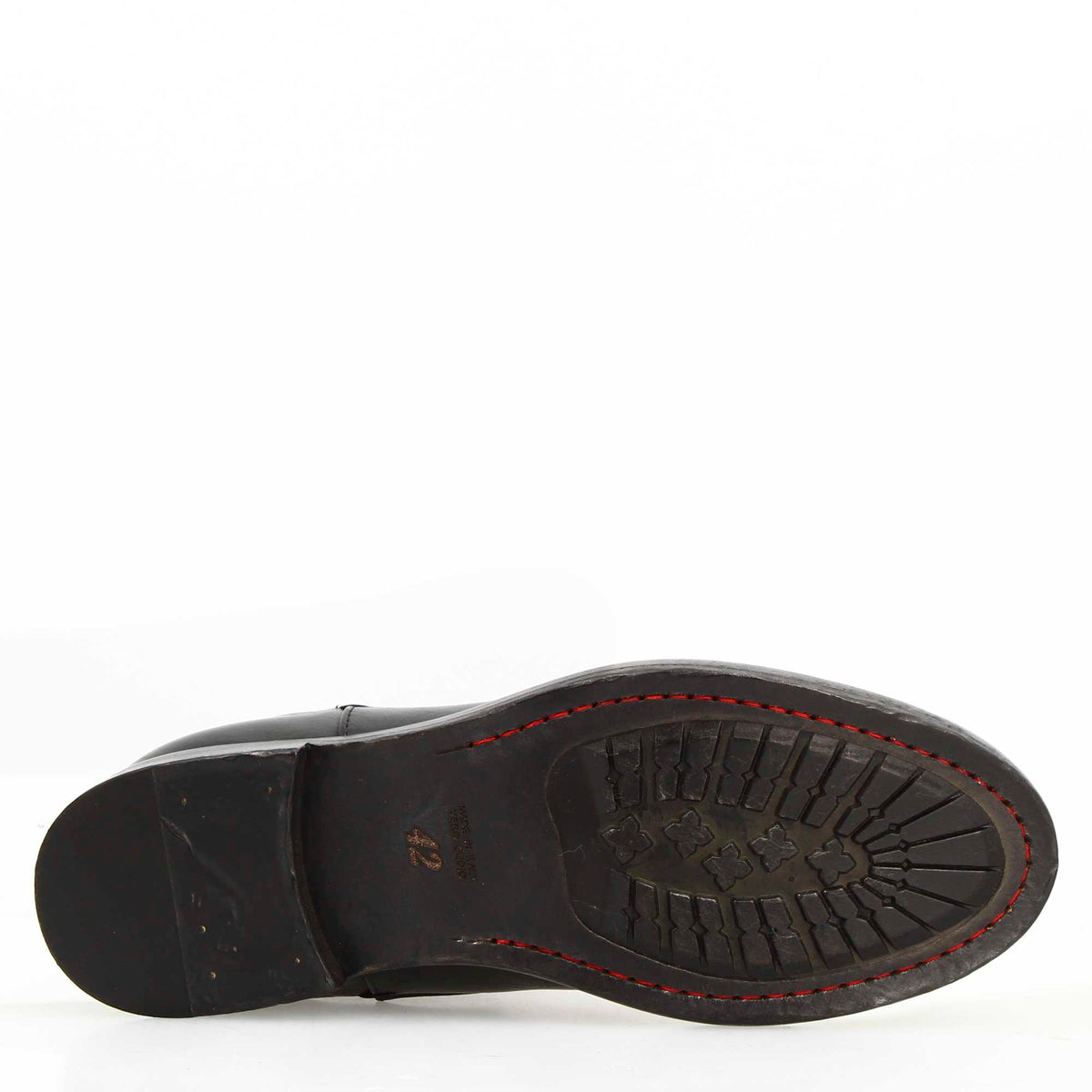 Stivaletto Chelsea diver da uomo in pelle lavata colore nero - LeonardoShoes
