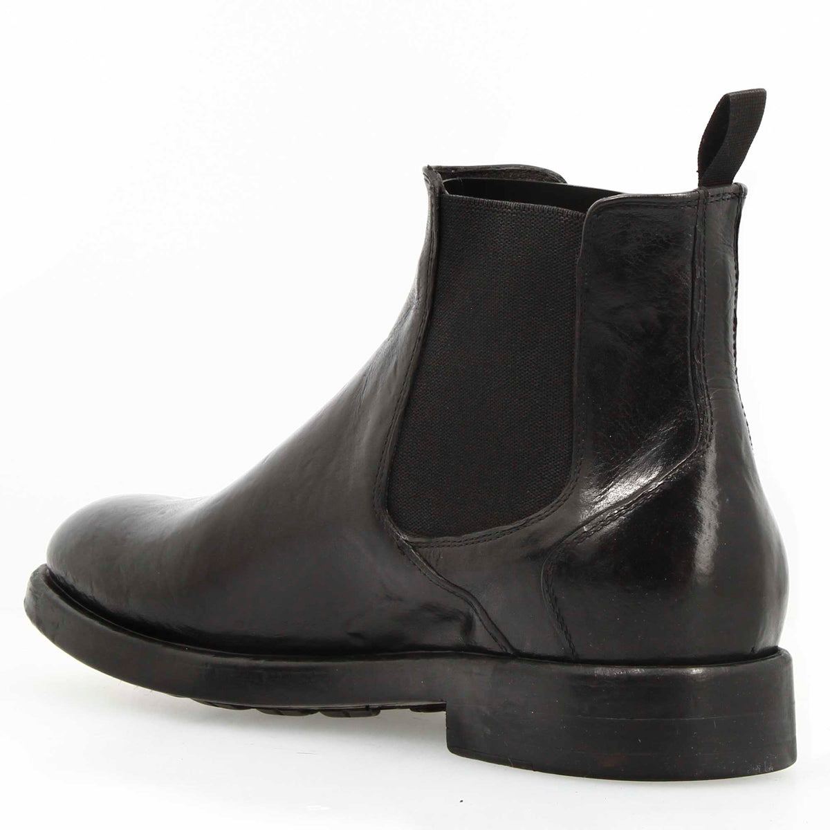 Stivaletto Chelsea moderno colore nero da uomo - LeonardoShoes