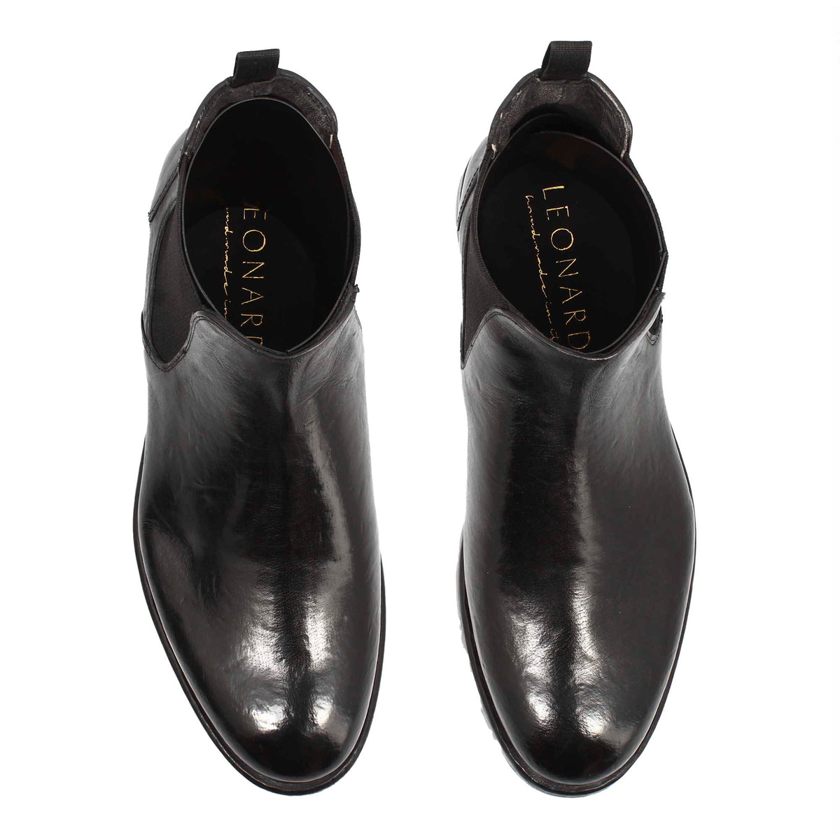 Stivaletto Chelsea moderno colore nero da uomo - LeonardoShoes