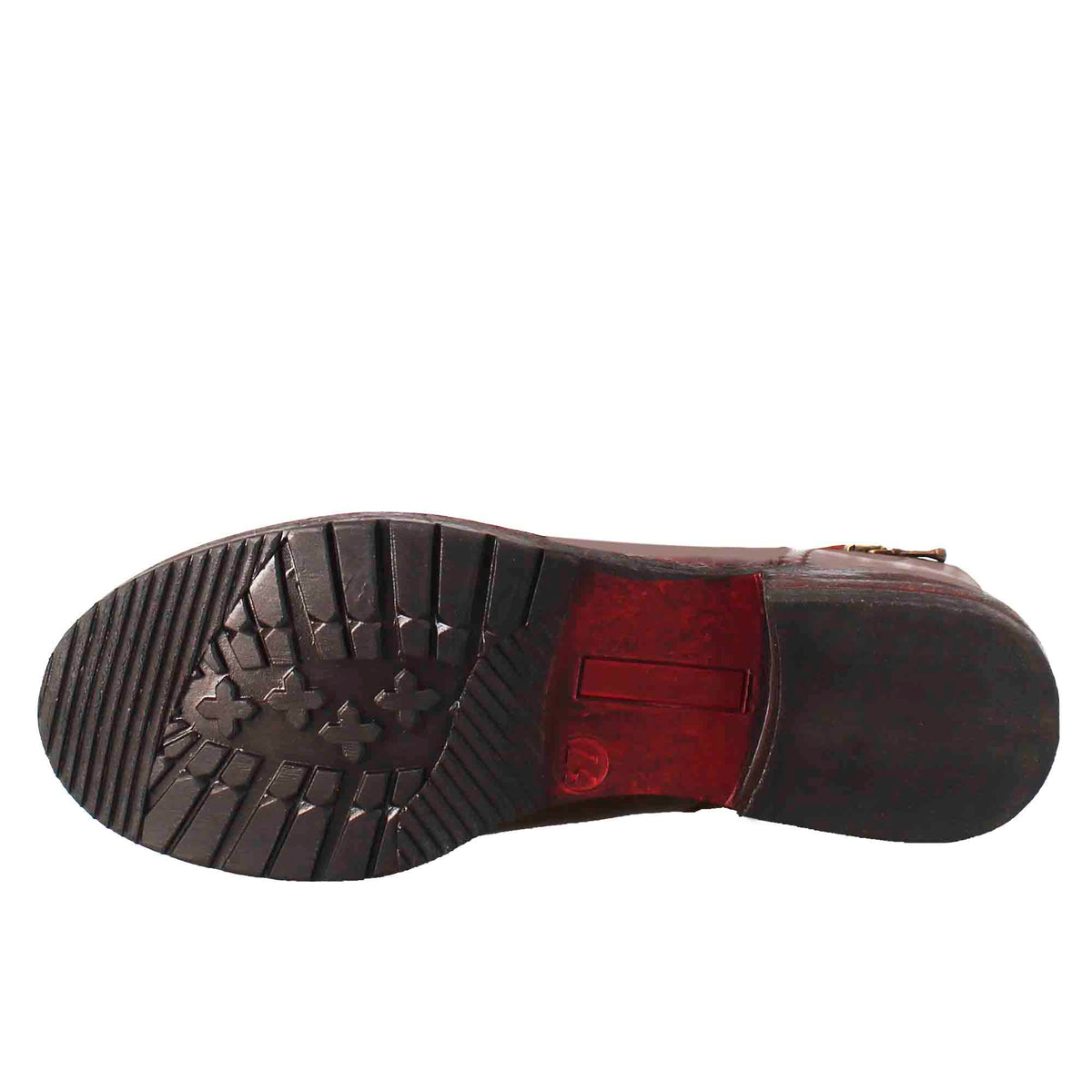 Stivaletto da donna in pelle lavata colore marrone con zip diagonale - LeonardoShoes