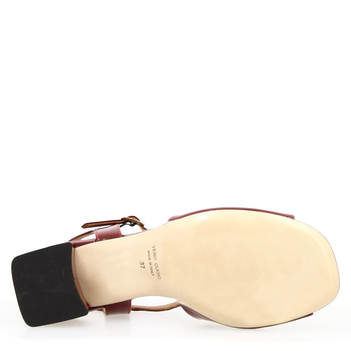 Sandalo da donna Fiamma in pelle bordeaux - LeonardoShoes