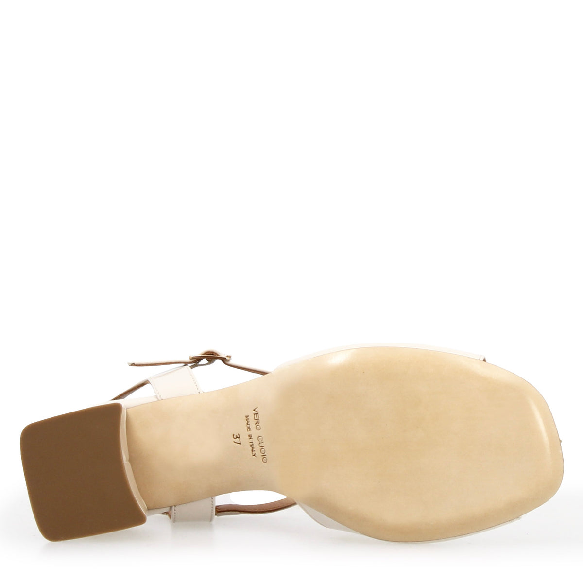 Sandalo da donna Fiamma in pelle bianco - LeonardoShoes