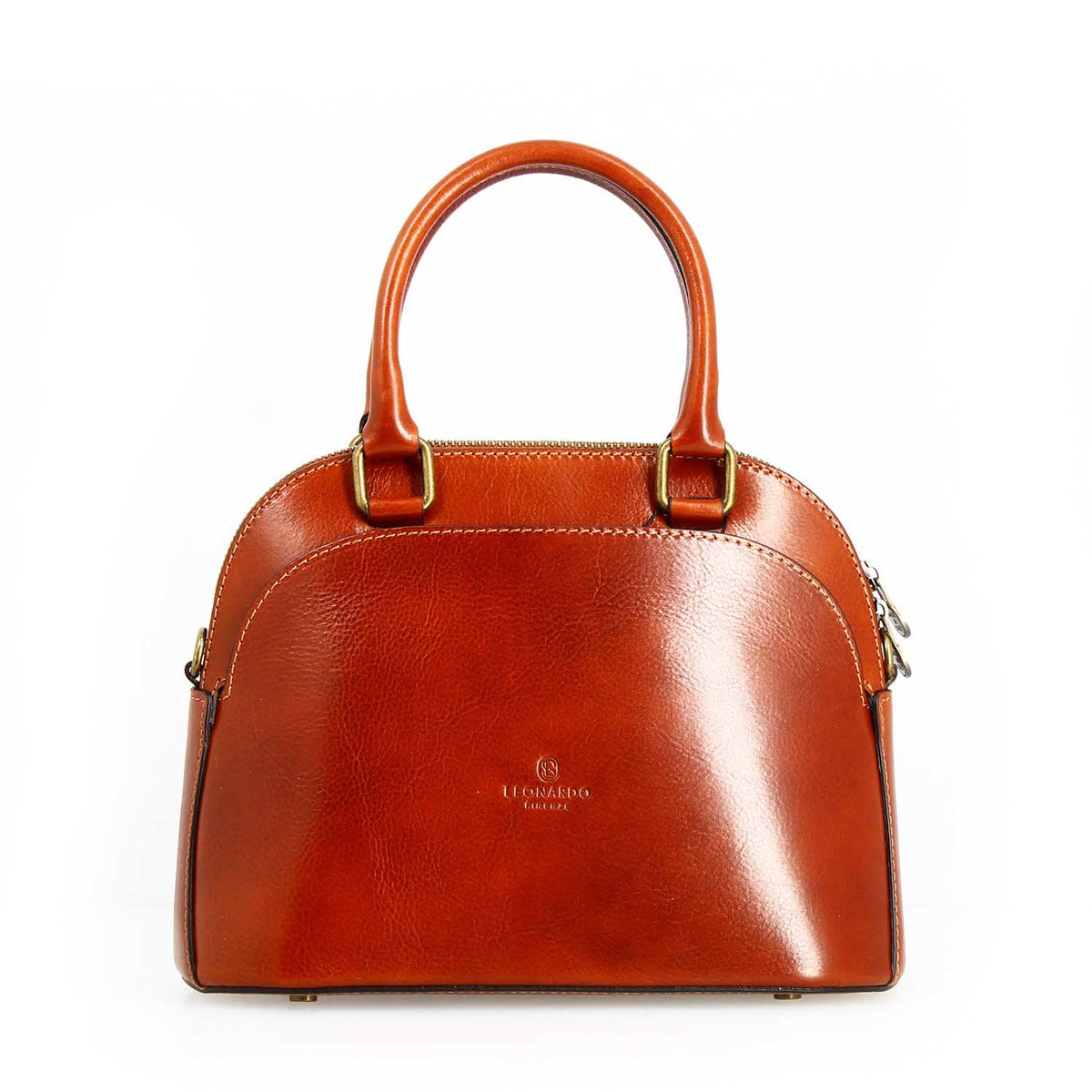Borsa a mano Zaira da donna in pelle marrone - LeonardoShoes
