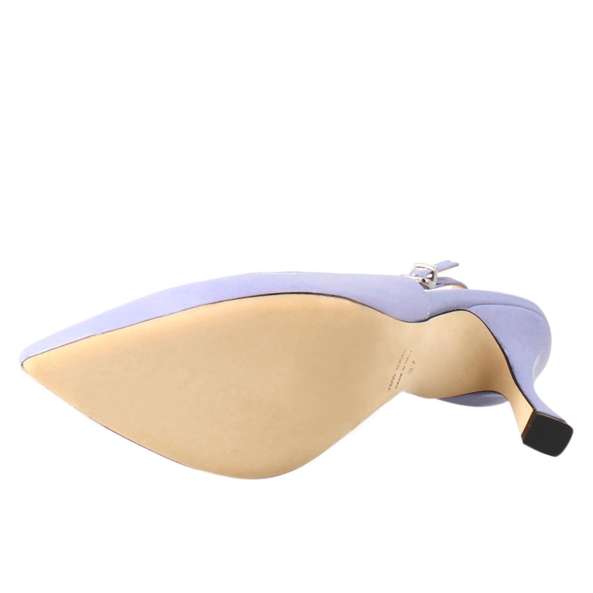 Décolleté con tacco alto da donna in pelle colore glicine - LeonardoShoes
