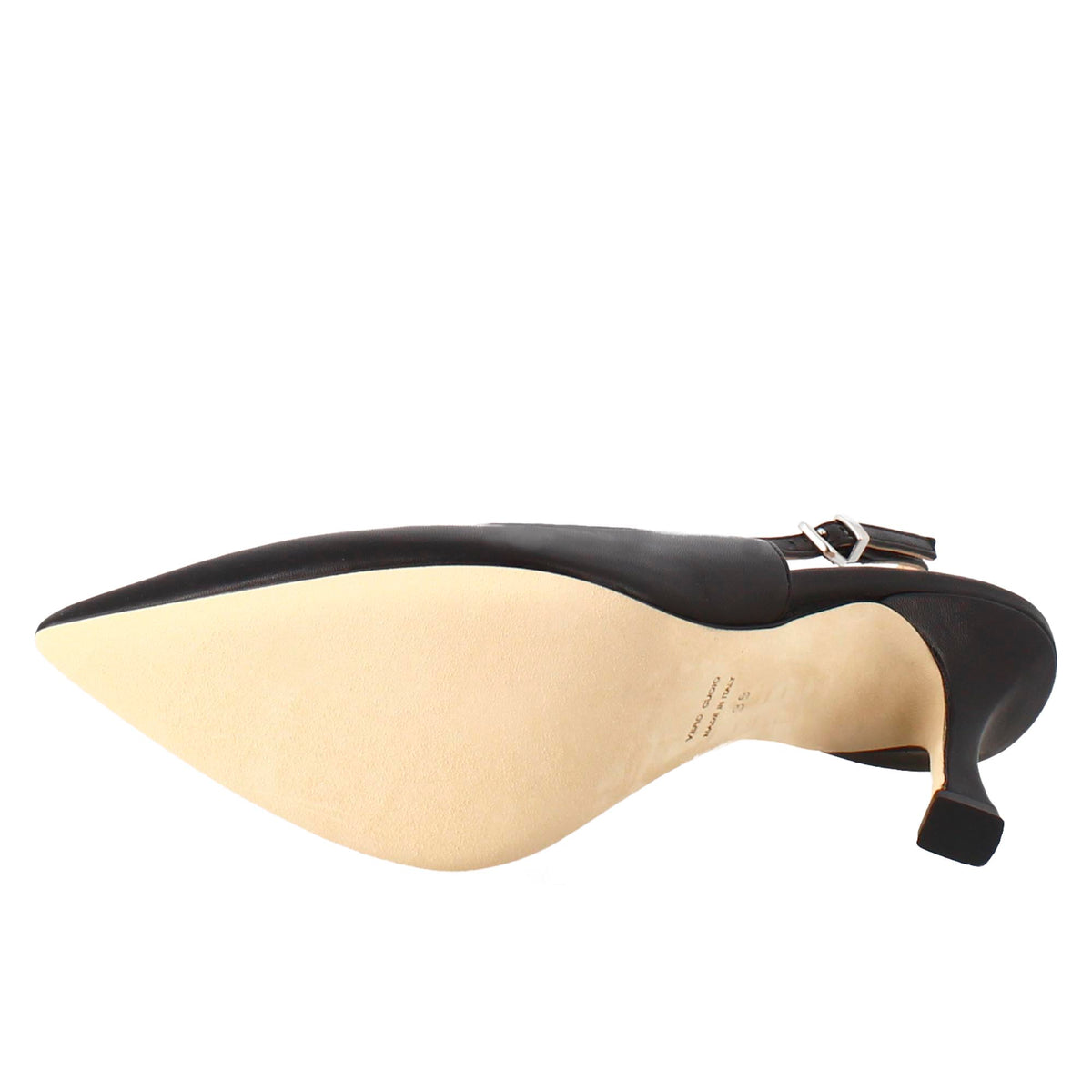 Décolleté con tacco alto da donna in pelle colore nero - LeonardoShoes