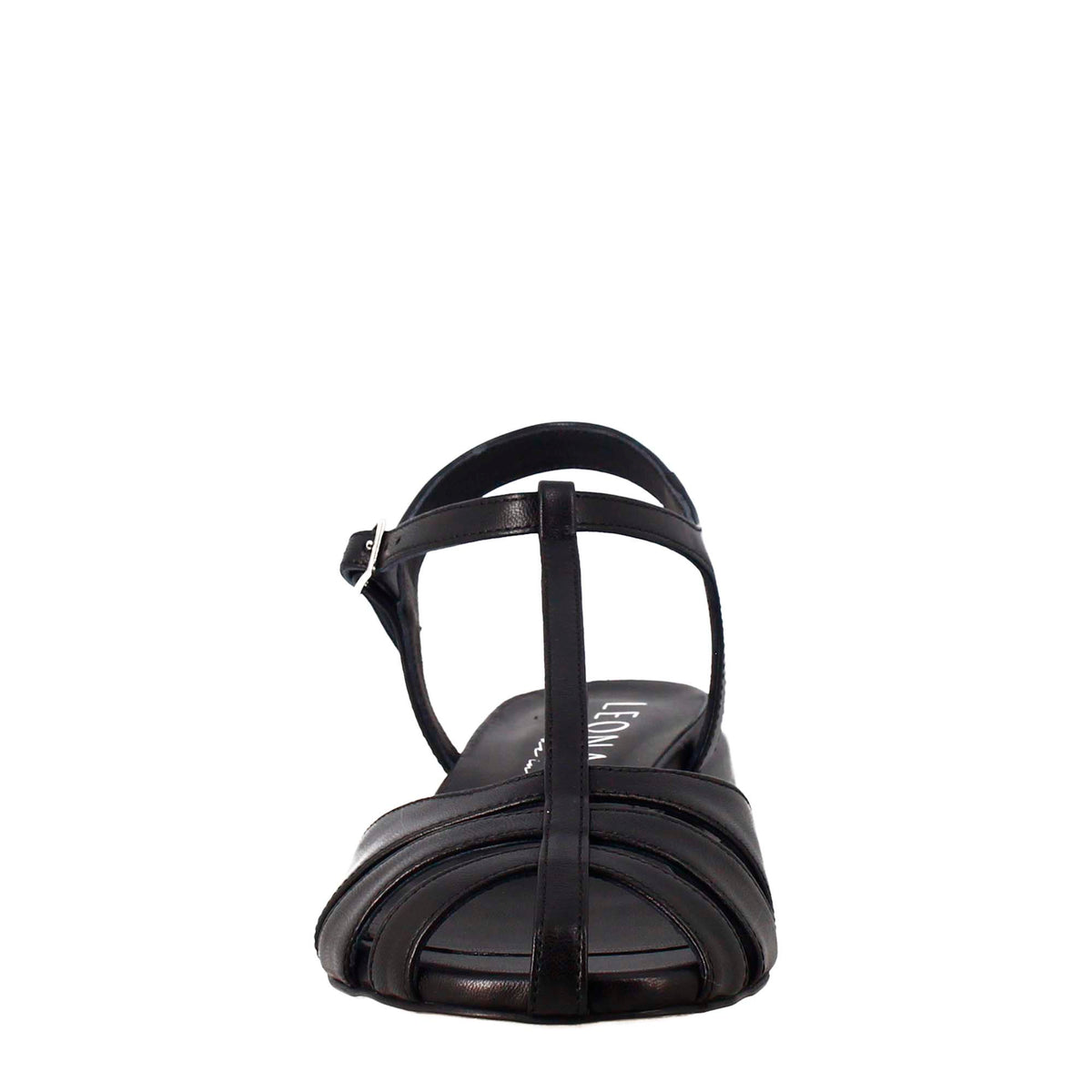 Sandalo da donna colore nero a forma di gabbia - LeonardoShoes