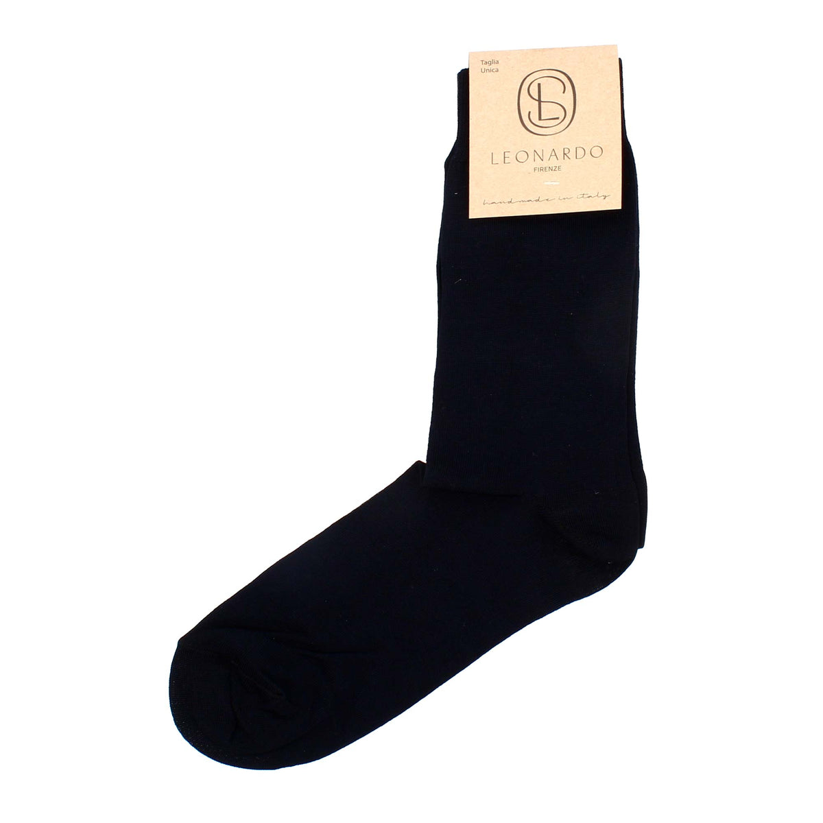 Calzini da uomo in filo di Scozia colore nero - LeonardoShoes