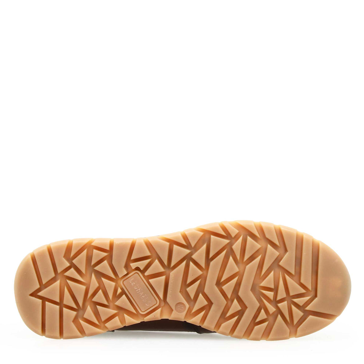Sneaker artigianale Ateneo da uomo in pelle marrone scuro - LeonardoShoes
