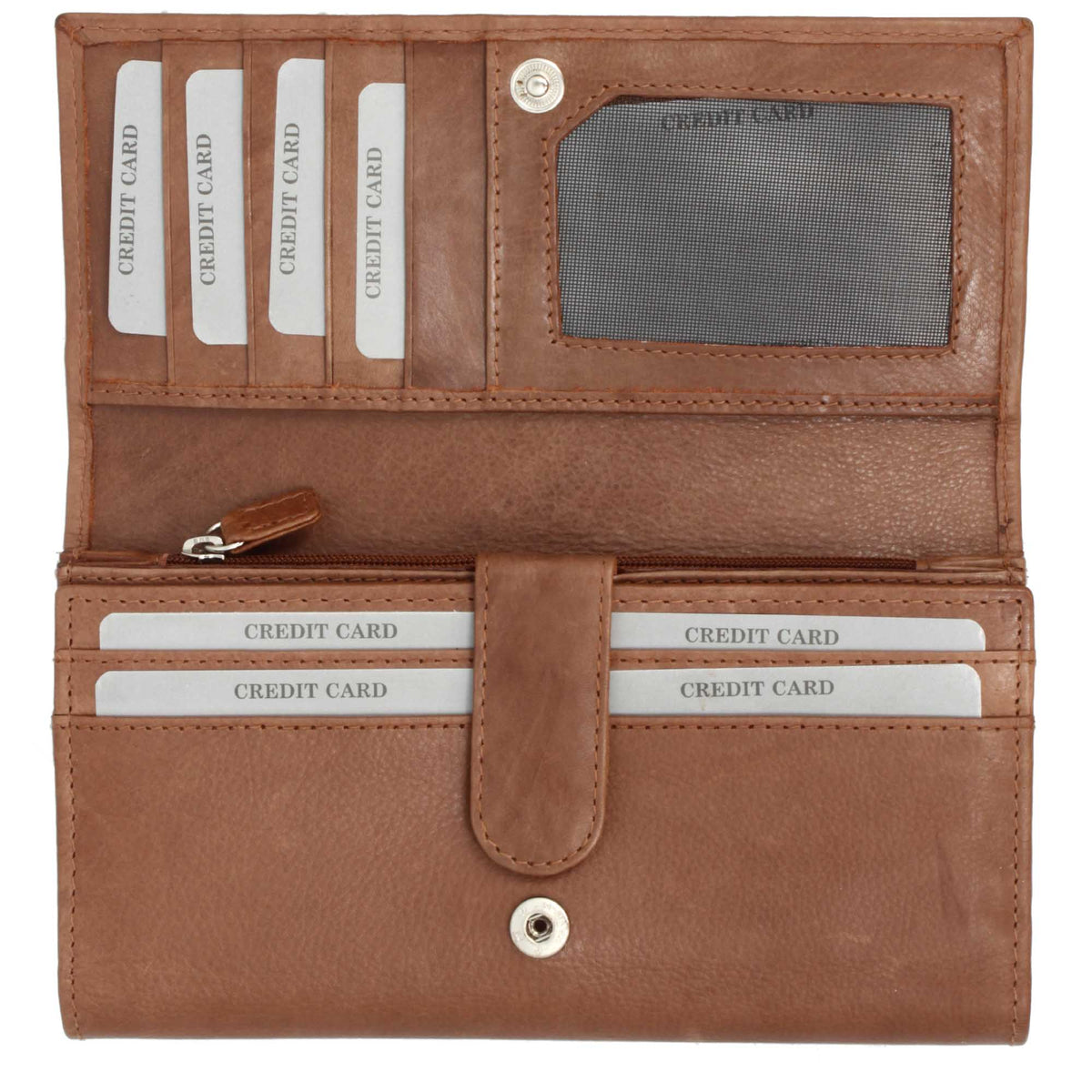Portafogli con scomparto per carte di credito banconote e monete in pelle vari colori - LeonardoShoes