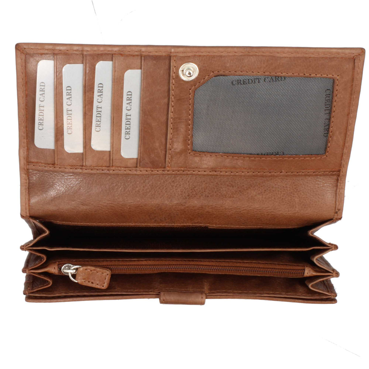 Portafogli con scomparto per carte di credito banconote e monete in pelle vari colori - LeonardoShoes
