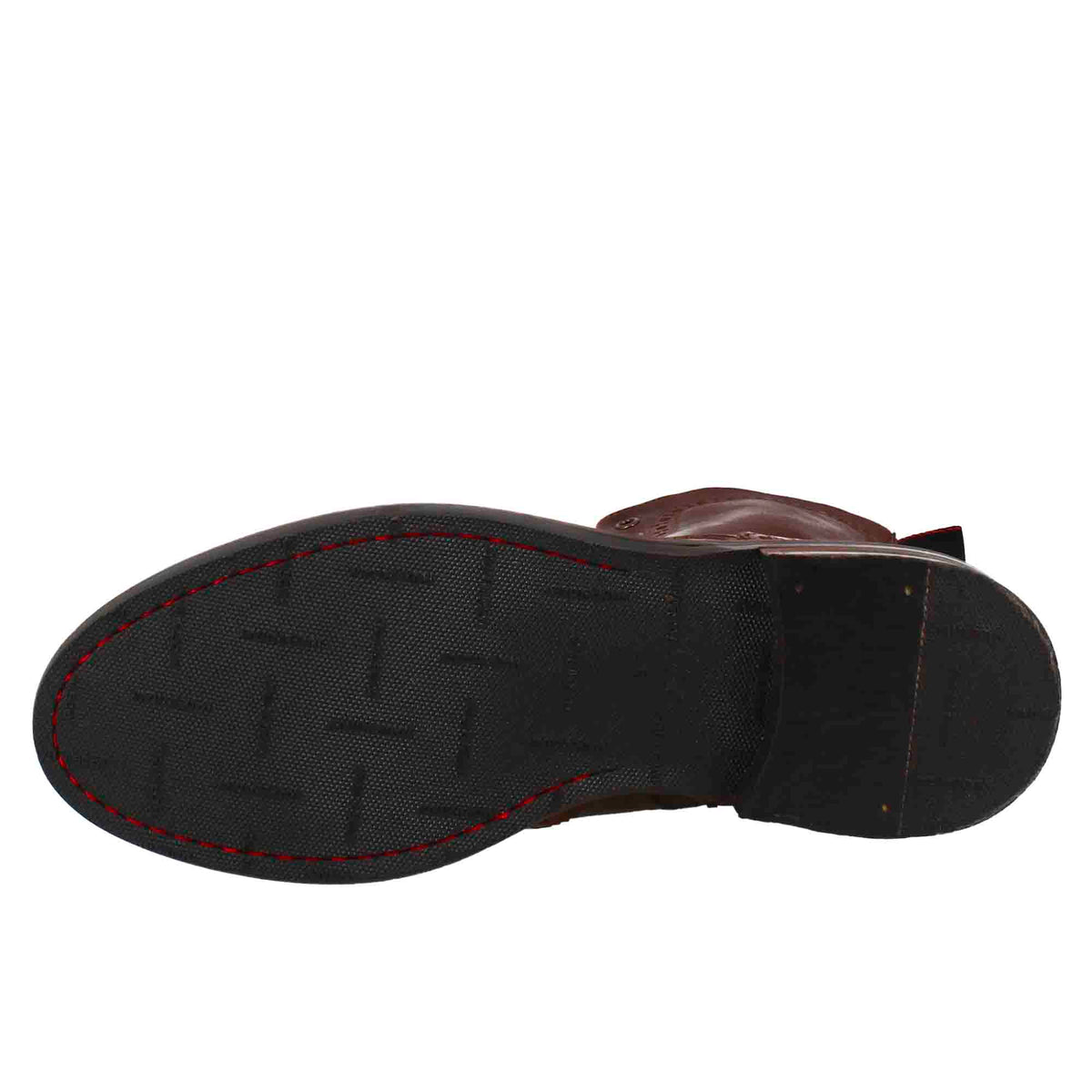 Anfibi candy da uomo in pelle lavata colore cuoio scuro - LeonardoShoes
