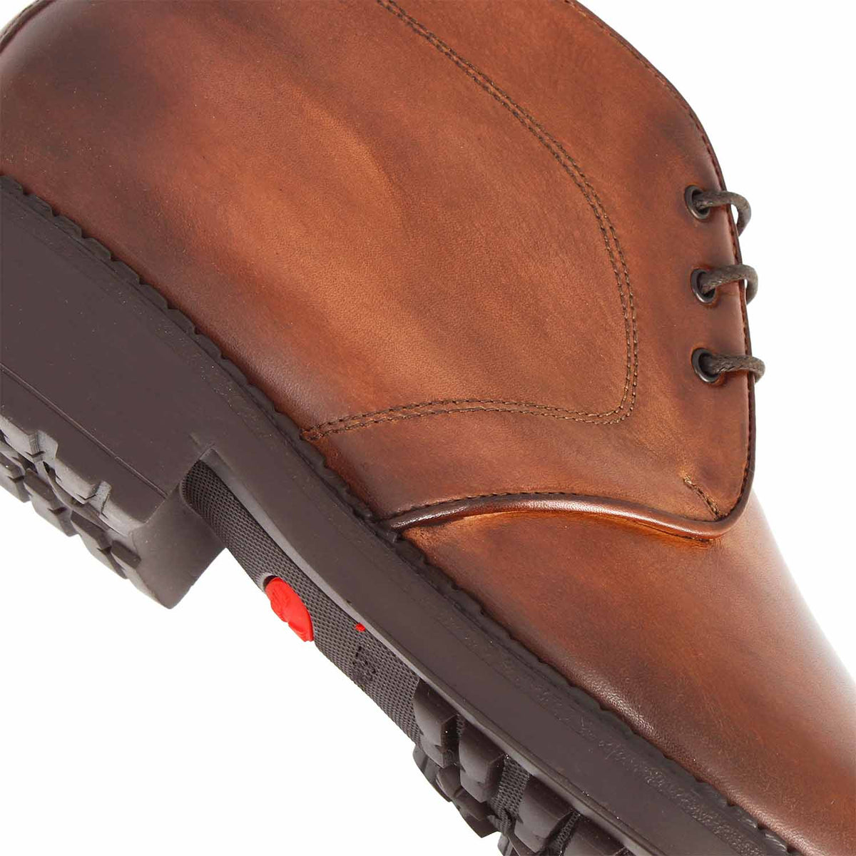 Bacco chukka boot da uomo in pelle marrone