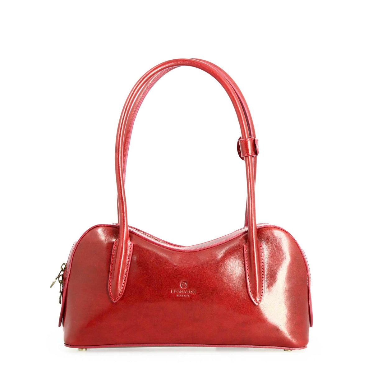 Borsa a spalla Diana da donna in pelle rossa