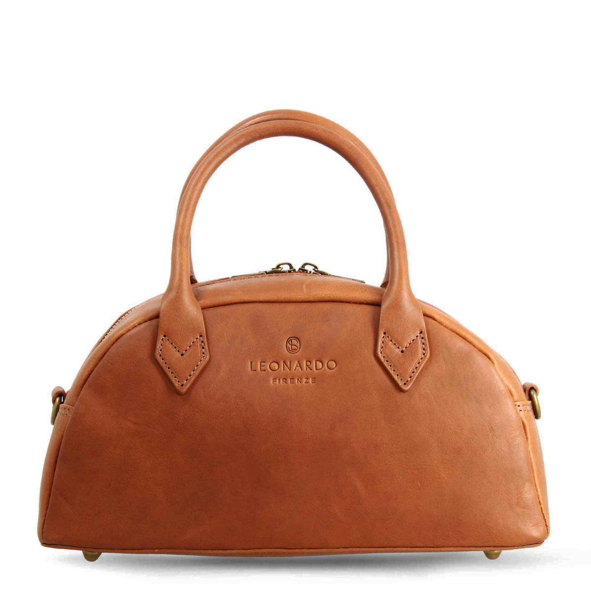 Borsa a mano Tulia bauletto da donna in pelle colore marrone - LeonardoShoes