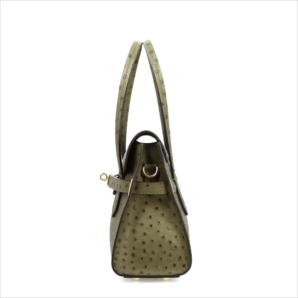 Rosetta M - Sac à main de taille moyenne cuir vert 