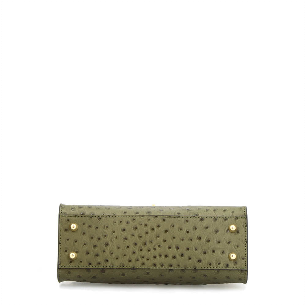 Rosetta M - Sac à main de taille moyenne cuir vert 