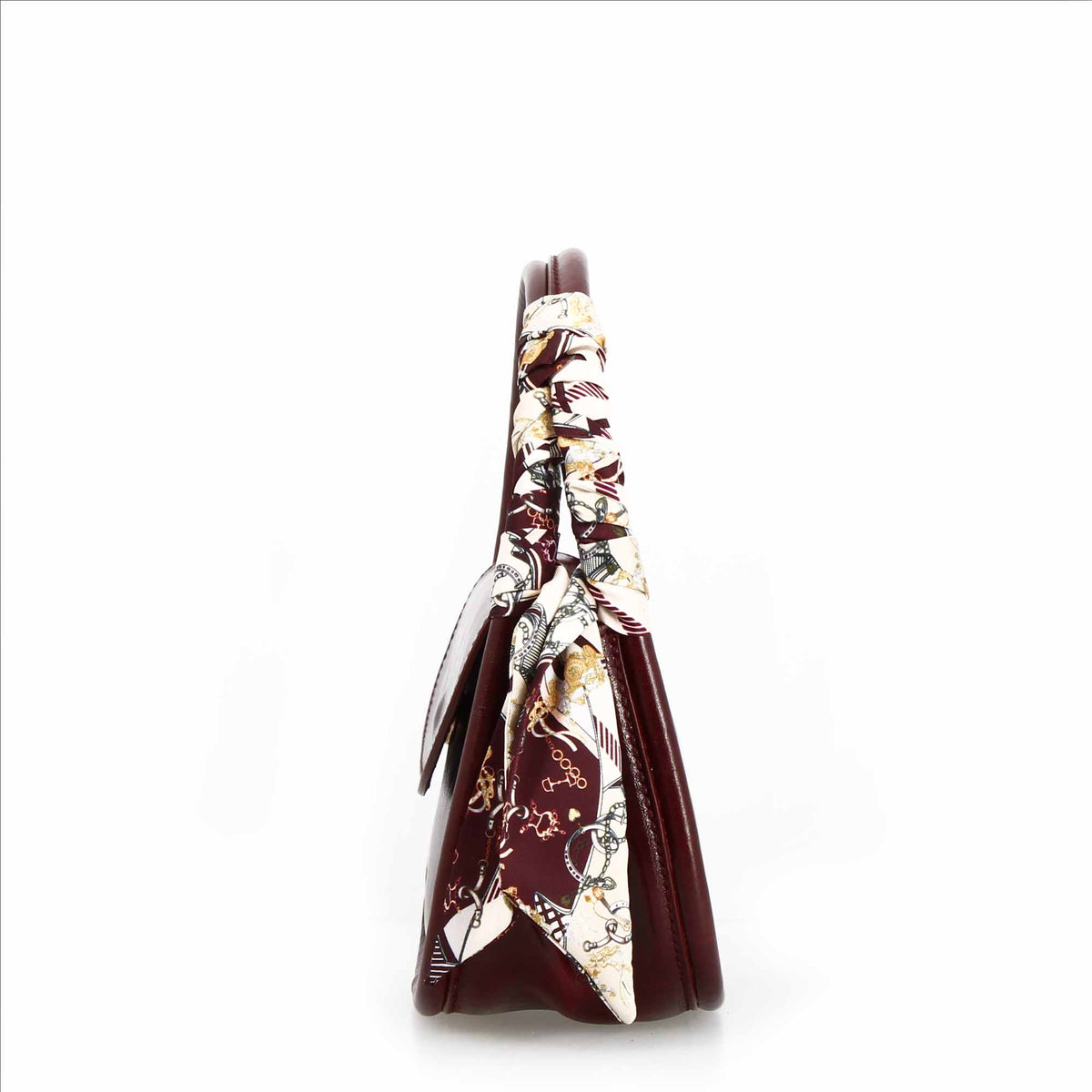 Borsa a mano Caterina artigianale da donna in pelle bordeaux - LeonardoShoes