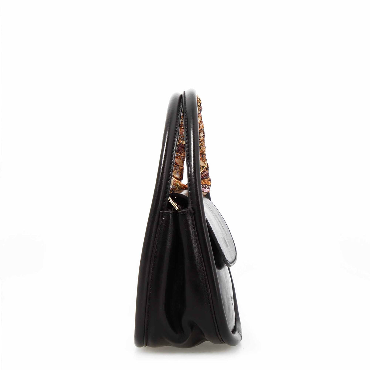 Borsa a mano Caterina artigianale da donna in pelle nera - LeonardoShoes