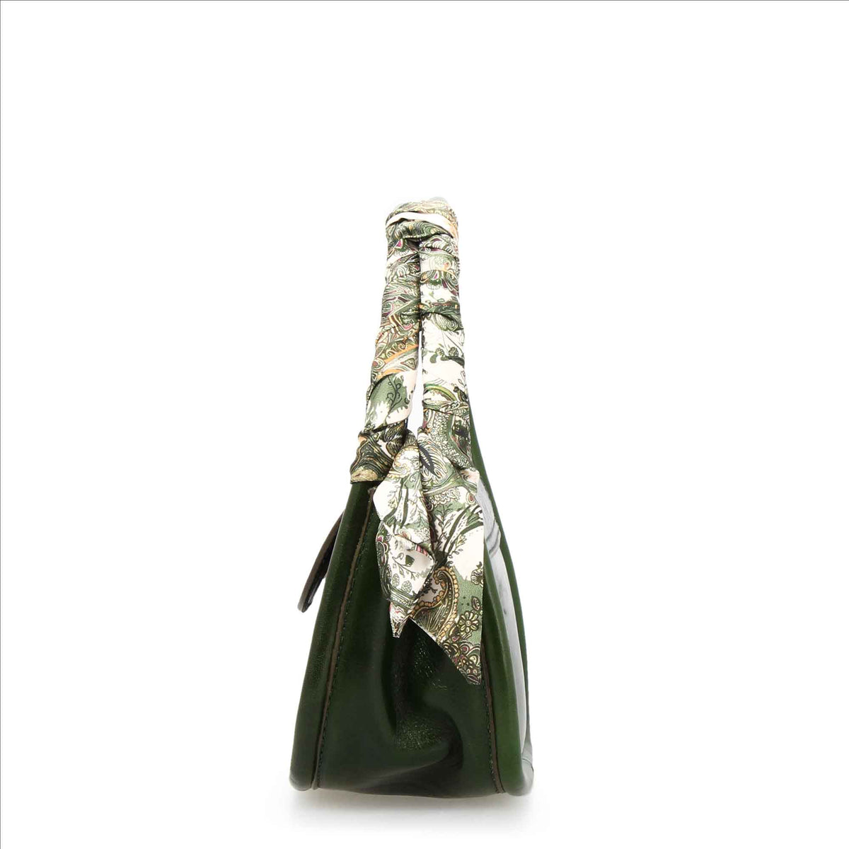 Borsa a mano Caterina artigianale da donna in pelle verde - LeonardoShoes