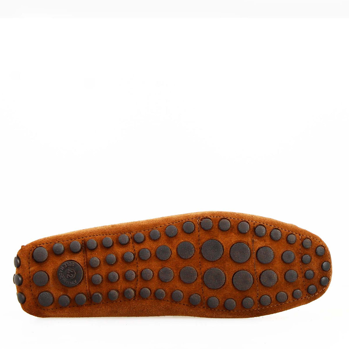 Car shoe Garda da uomo in camoscio marrone - LeonardoShoes