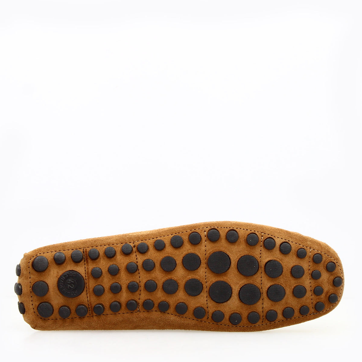 Car shoe Garda da uomo in pelle scamosciata marrone chiaro - LeonardoShoes