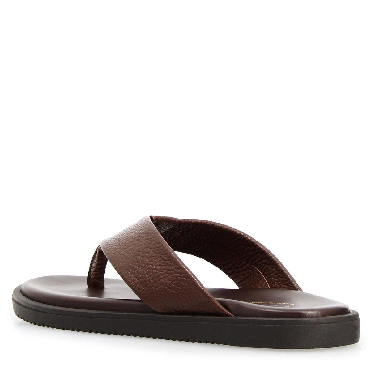 Sandali artigianali da uomo Nerone in pelle marrone - LeonardoShoes
