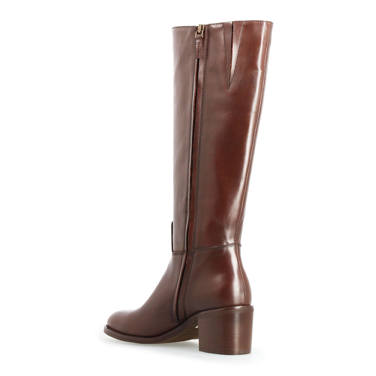 Messala - Stivale da donna in pelle marrone scuro