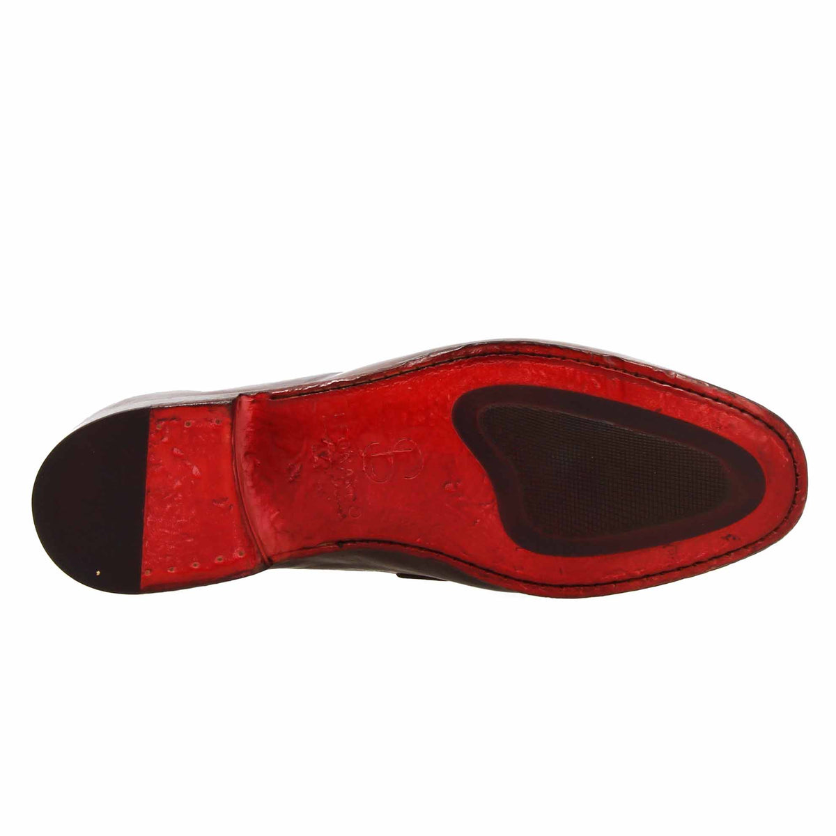 Mocassino marrone scuro artigianale da uomo con fibbia in pelle pregiata - LeonardoShoes