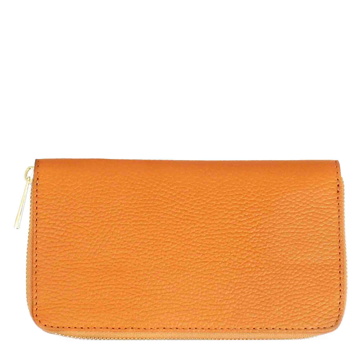 Portafoglio grande da donna in pelle con cerniera - LeonardoShoes