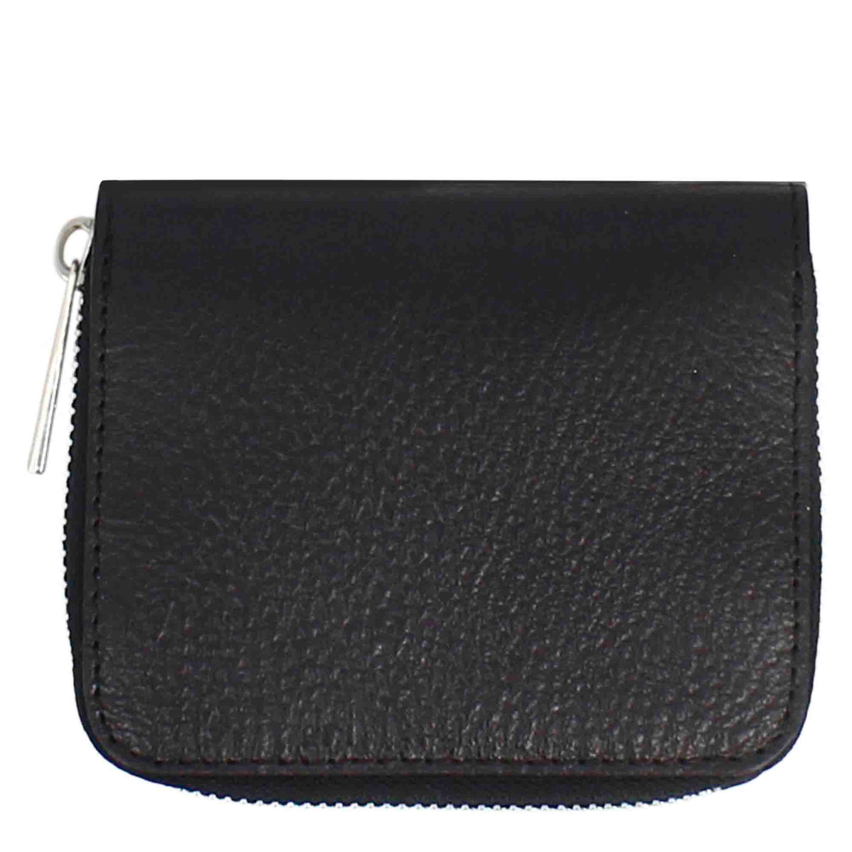 Portafoglio piccolo da donna in pelle con cerniera - LeonardoShoes