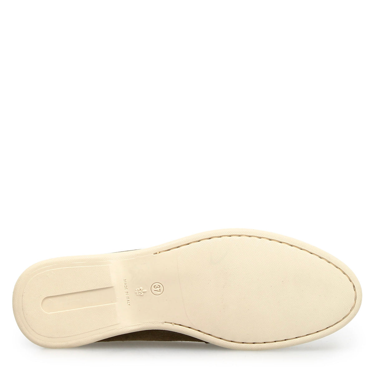 Mocassino drive da donna Vellaria in pelle scamosciata verde - LeonardoShoes